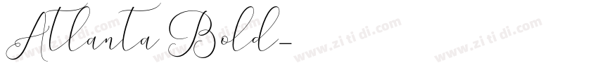 Atlanta Bold字体转换